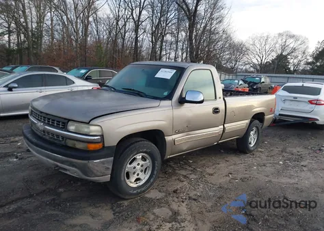1999 Chevrolet Silverado 1500 Ls из США, поврежденный, VIN 1GCEK14T7XE100376
